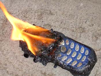 Cell Phone Forensics Expert: Cell Phone on Fire